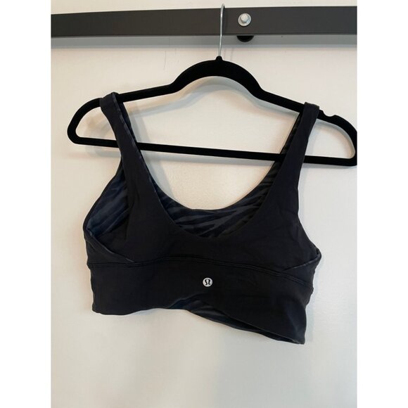 Lululemon Align Reversible Bra Size 8 Light Support A/B Cups Black Tiger Stripe - Picture 9 of 9